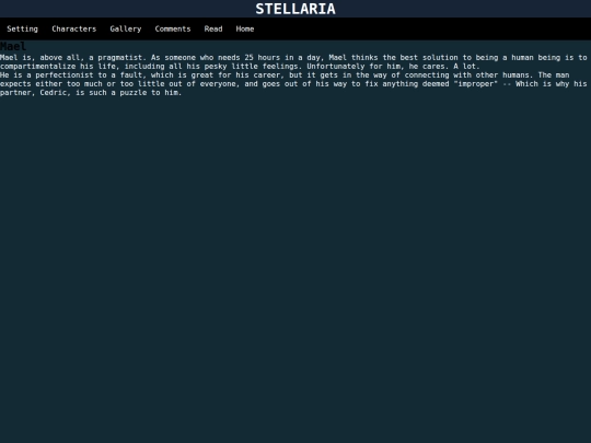 Stellaria/Characters/Mael screenshot