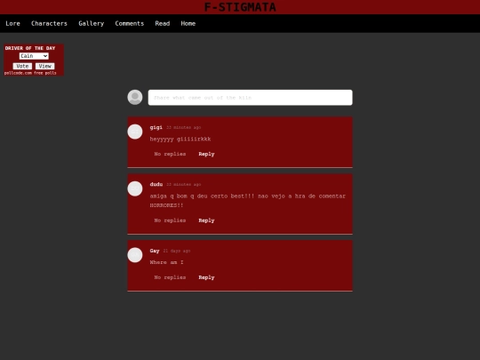 stigmata/Comments screenshot