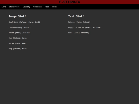 stigmata/Misc screenshot