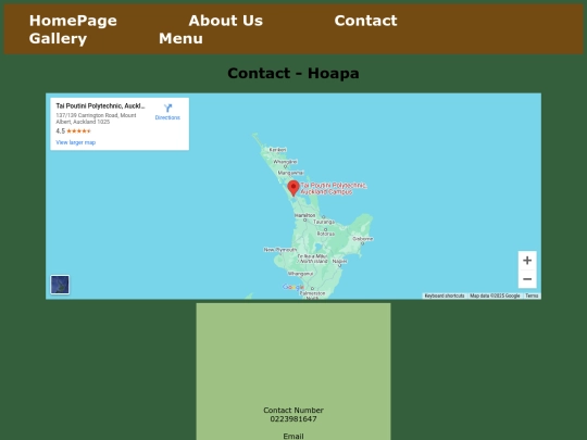 Contact screenshot