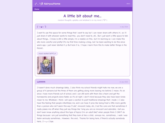 diaryentry screenshot