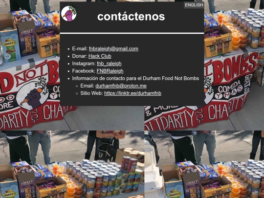 es/contáctenos screenshot
