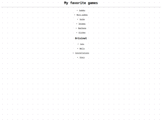 games screenshot