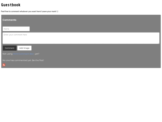 guestbook screenshot
