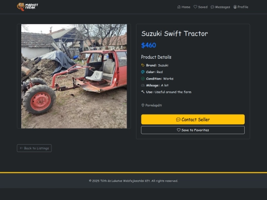 marketfreak/pages/traktor screenshot