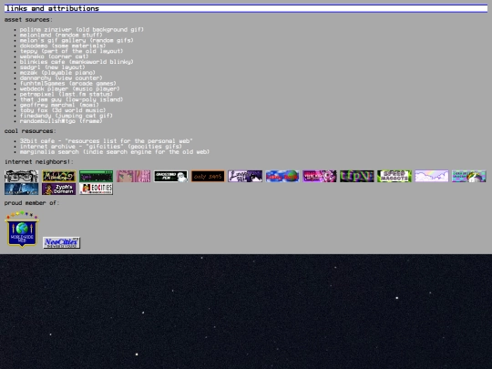 links screenshot