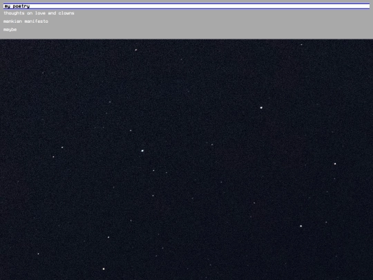 poetry screenshot