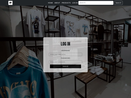 login screenshot