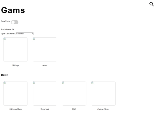Gams screenshot