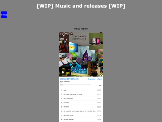 pages/music screenshot