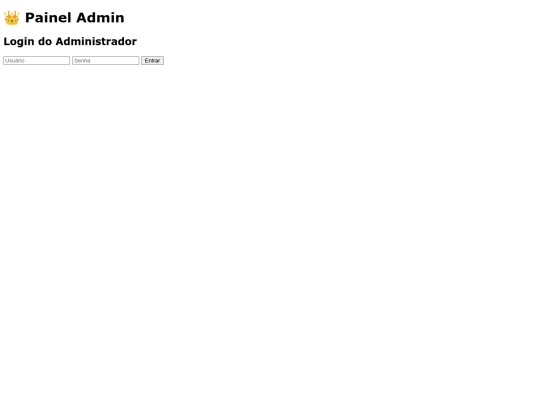 admin screenshot