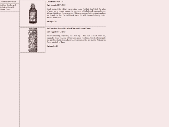 liquids/tea screenshot