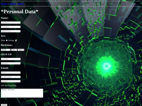 signup screenshot