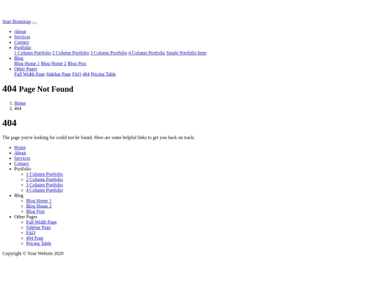 404 screenshot