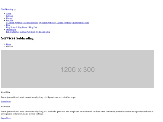 services screenshot