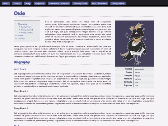 character/oxiebird screenshot