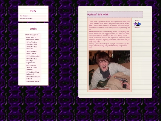 diary screenshot