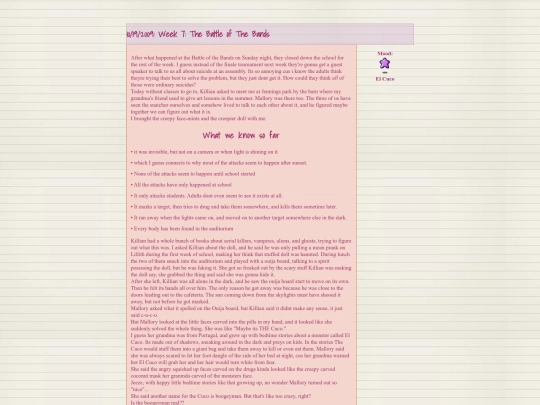 diary/101909 screenshot