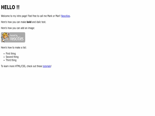 index screenshot