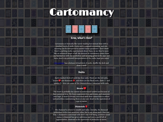 cartomancy screenshot