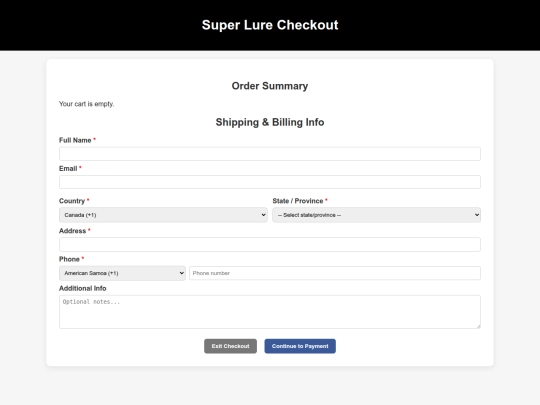 checkout screenshot