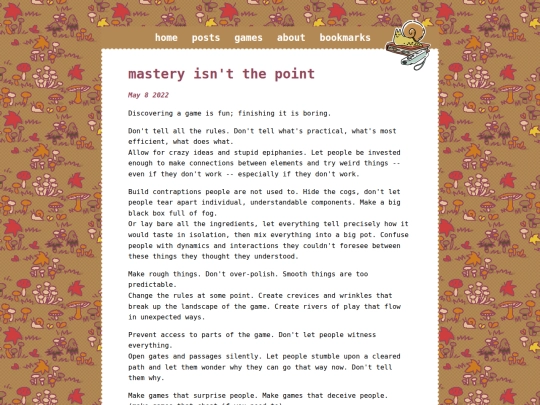 posts/2022-05-08-mastery-isnt-the-point screenshot