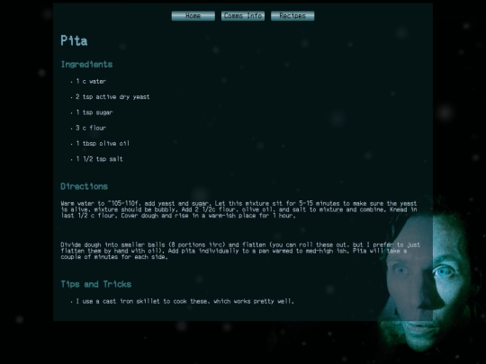 recipes/pita screenshot