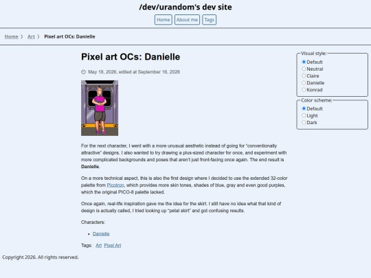 art/danielle screenshot