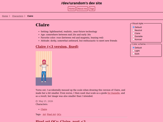 characters/claire screenshot