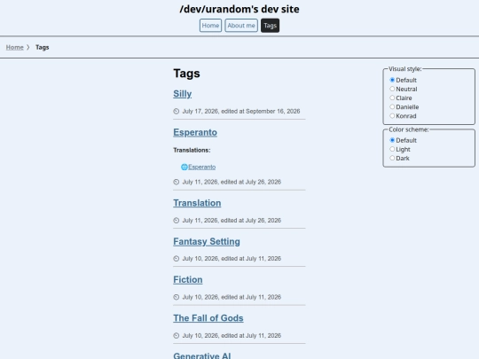 tags screenshot