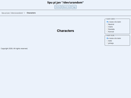 tok/characters screenshot