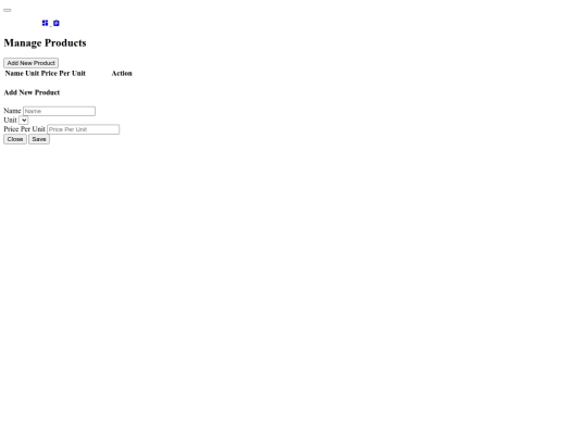 Grocery-store-management-system/ui/manage-product screenshot