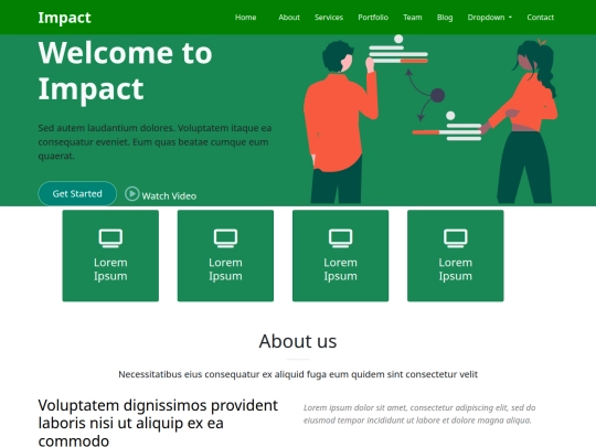 impact-bootstrap/new screenshot