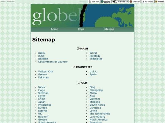 p/globel/sitemap screenshot