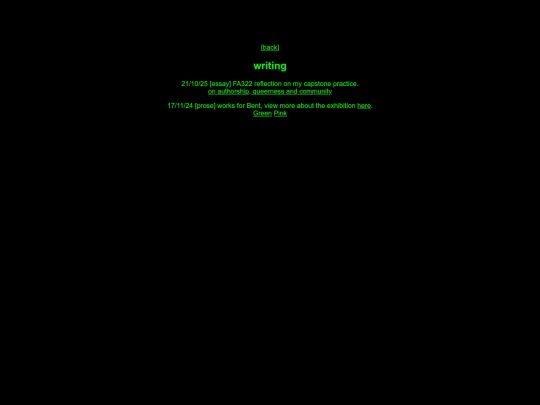 writing screenshot