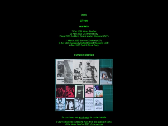 zines screenshot