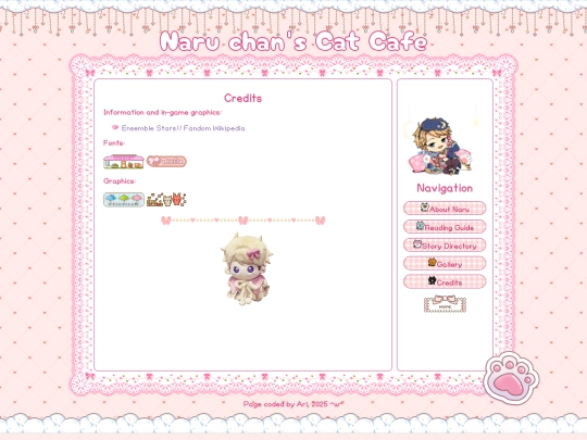 catcafe/credits screenshot