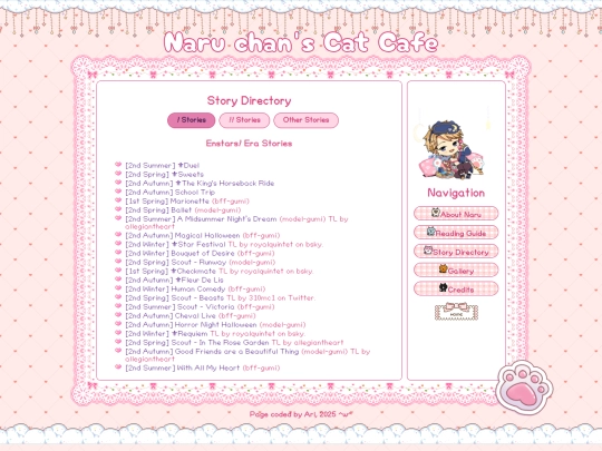 catcafe/story-links screenshot