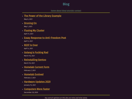 blog screenshot