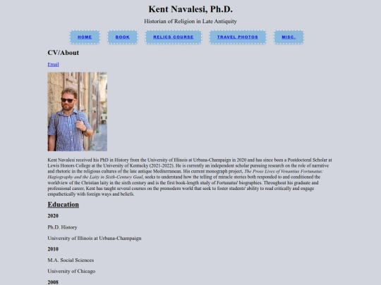 CV screenshot