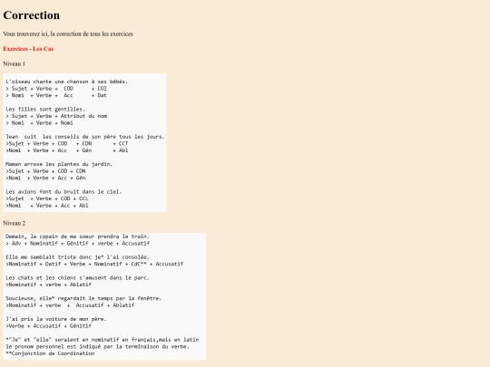 Exercices_Latin/Correction screenshot