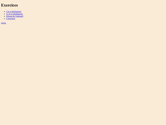 Exercices_Latin/Exercices screenshot