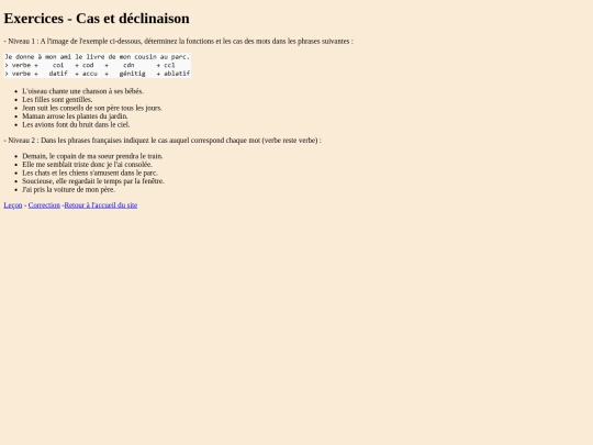 Exercices_Latin/Exercices_LesCas screenshot