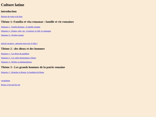 LC/culture latine/culture_latine screenshot