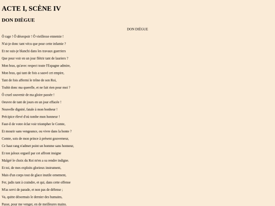 LM/Txt/Textes Le Cid Corneille /I4 screenshot