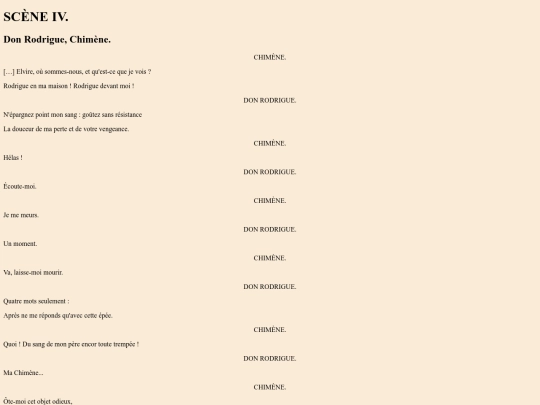 LM/Txt/Textes Le Cid Corneille /III4D screenshot