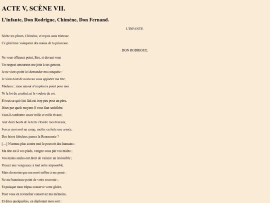 LM/Txt/Textes Le Cid Corneille /V7 screenshot