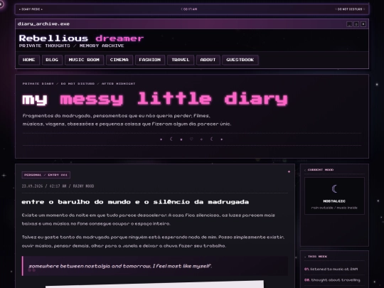 blog screenshot