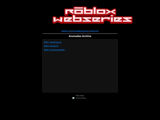 Anomalies screenshot
