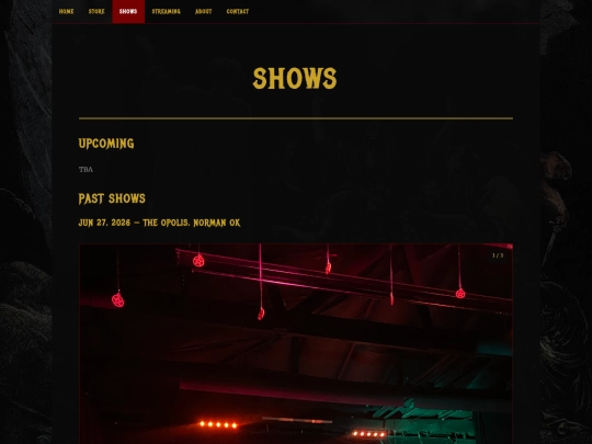 Shows screenshot